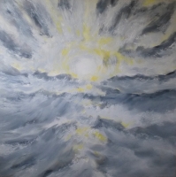 SONNE ÜBER MEER VI<br>Öl auf Nessel 150 x 150 cm<br>WV 11-25 197_11-25_v2.jpg